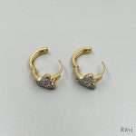 Ritvi Jewels 3 Heart earrings