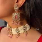 Ritvi Yami Kundan AD Necklace Set