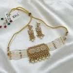 Kriya Antique Gold Necklace Set