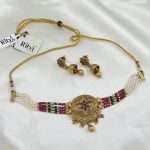 Ritvi Samridhi Antique Gold Choker Set