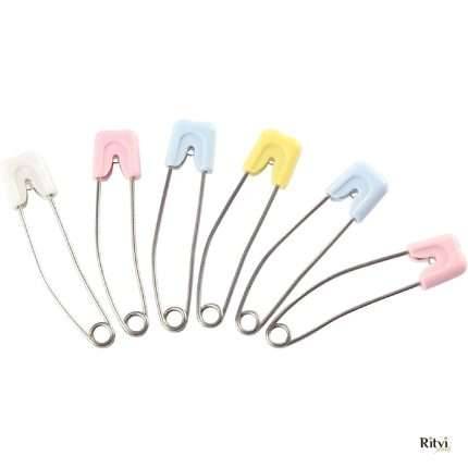 Ritvi Multicolor Colorful FruitShape Stainless Steel Safety Pin For Women (5 pcs) 02