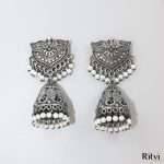 Ritvi Shama Silver Oxidised Earrings