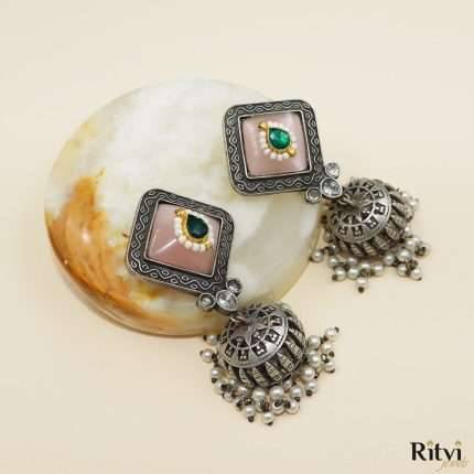 Ritvi Sharron Oxidised Earrings