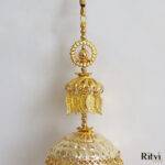 Ritvi Pearl Beaded Gold Plated Bridal Kalira