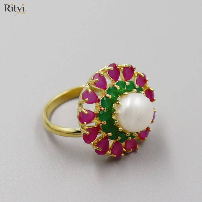 Ritvi Ruby Gold Ring