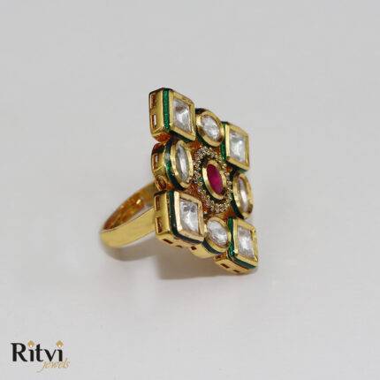 Ritvi Asmin Kundan Ring (Ruby)
