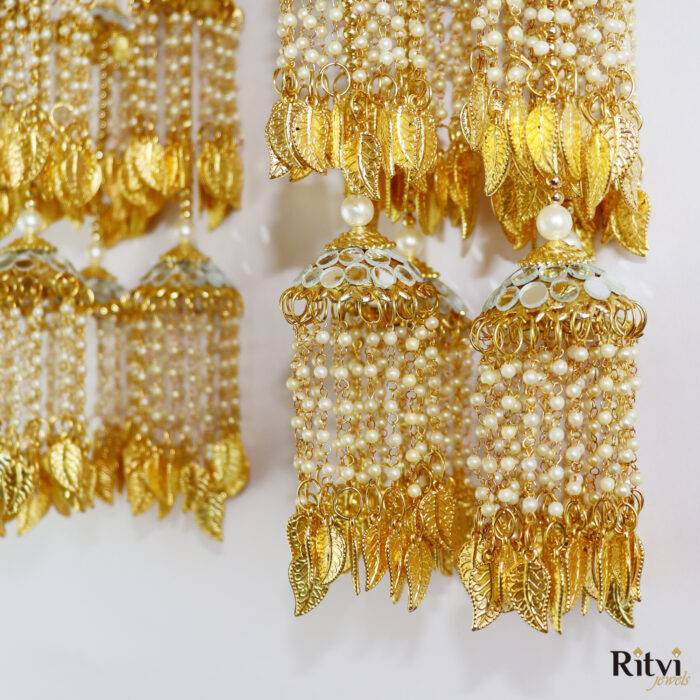 Ritvi Mirror Gold Plated Bridal Kalira