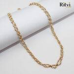 Ritvi Vidhu Handmade Pearl Beads Gold Mala