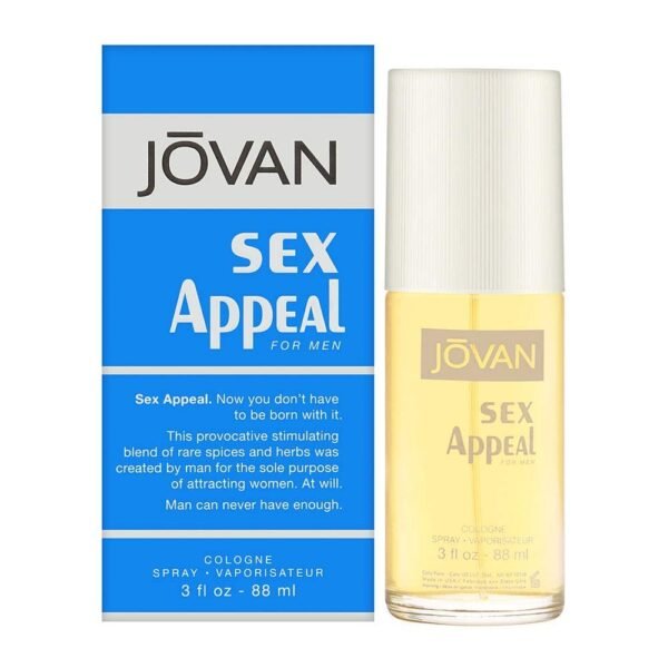 Jovan Sex Appeal Cologne Spray Vaporisiateur For Men (88ml)