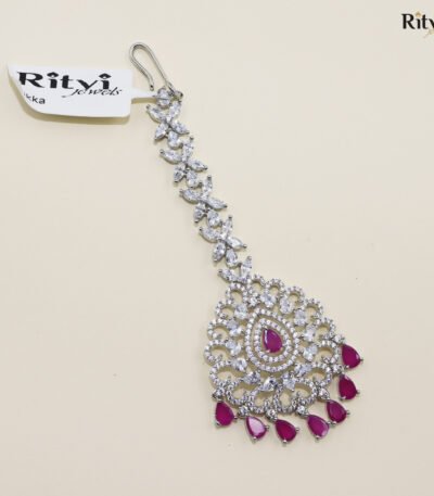 Eshana Ruby Diamond Maang Tikka