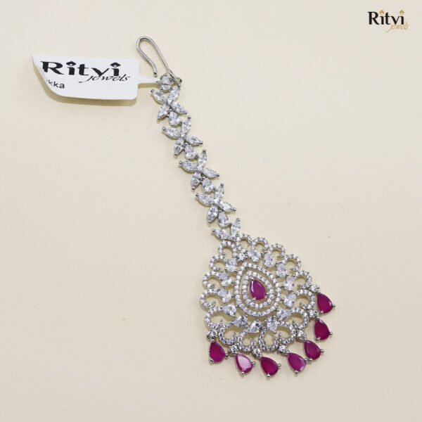 Eshana Ruby Diamond Maang Tikka