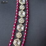 Ritvi Kundan & Ruby Colour Groom Sherwani Mala - Image 2