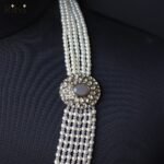 Ritvi Divam White Pearl Kundan Sherwani Mala - Image 2