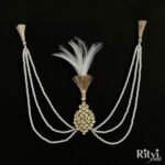 Harveen Gold Finished Pearl Kundan Kalgi