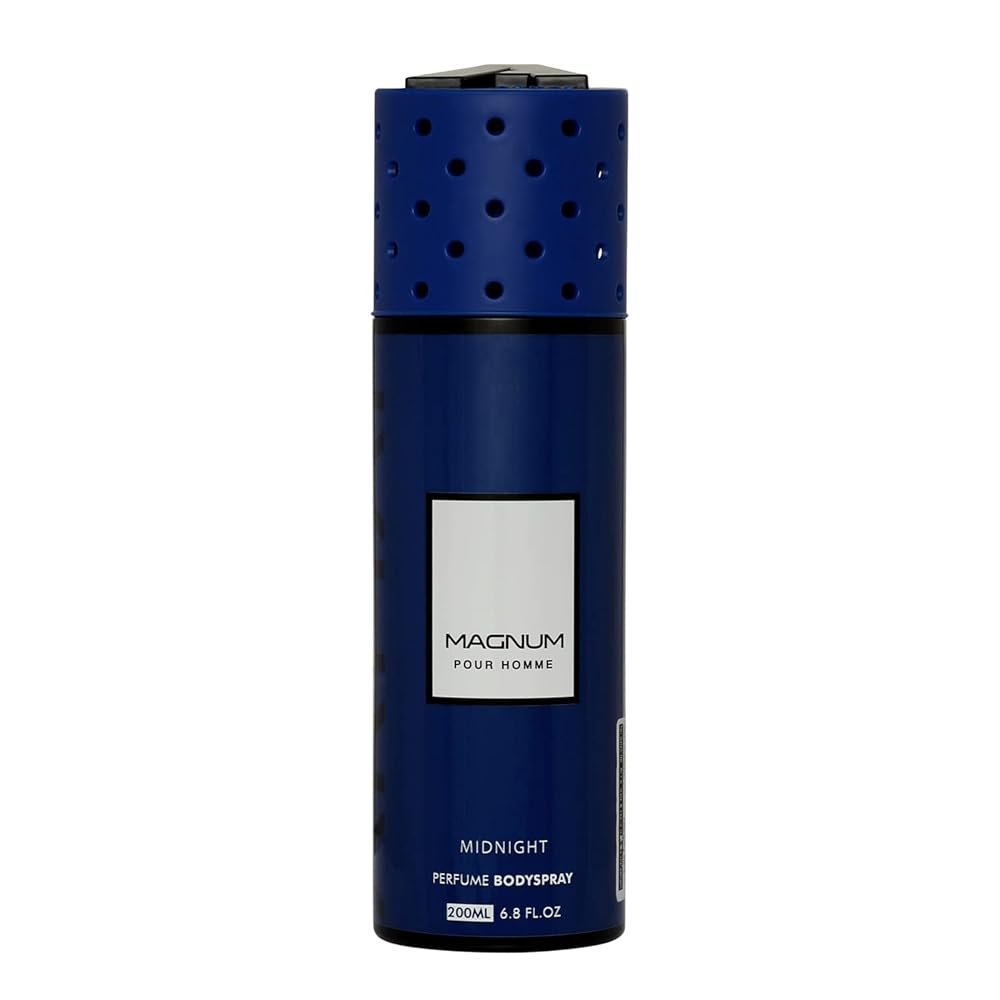 Armaf-Magnum-Pour-Homme-Midnight-For-Men-200ml-01.jpg Armaf Magnum Pour Homme Midnight Body Spray (200ml) - Image 1