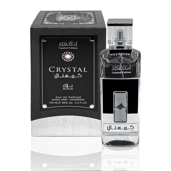 Crystal-Black-Ard-Al-Zaafaran-Eau-De-Parfum-100ml-01.jpg Crystal Black Ard Al Zaafaran EDP Perfume (100ml) - Image 1