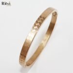 Disha Brick Band Bracelet For Women Rose Gold