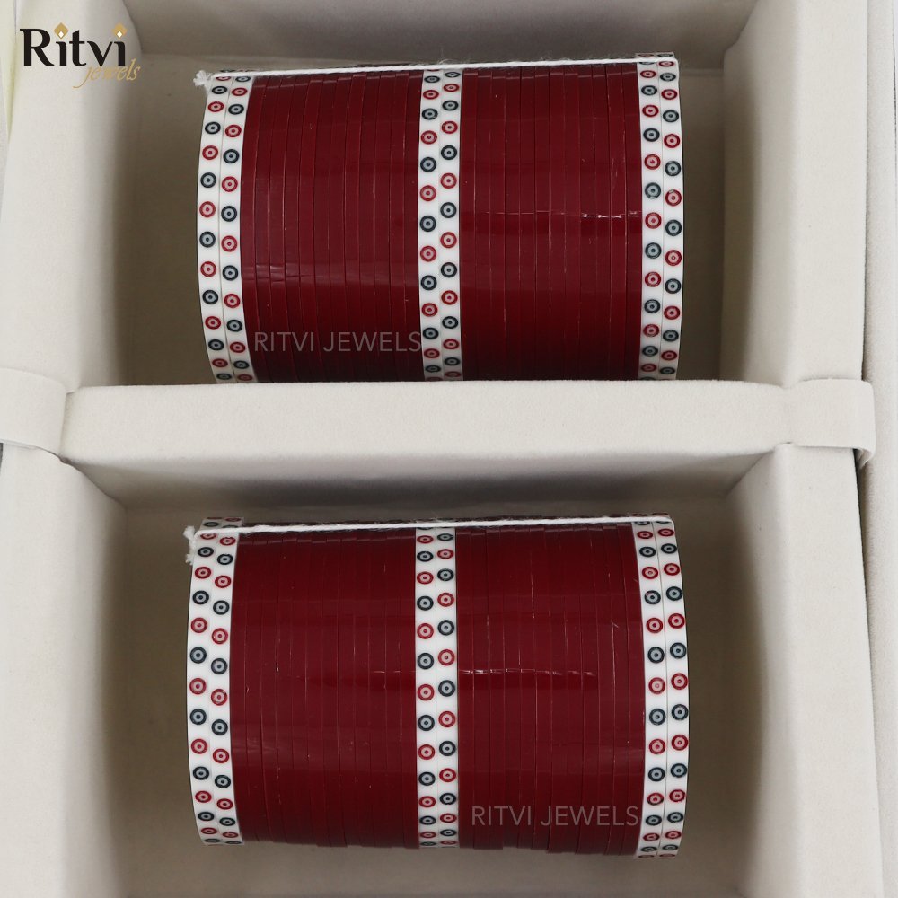 Dua-maroon-chura-1-1.jpg Dua Pearl Chura - Image 1