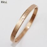 Flowers Rose Gold Bracelet For Women - Image 2