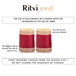 Ritvi Sarswati AD Silver Bridal Chura 2502 - Image 5