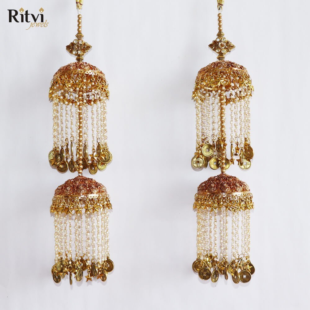 Indira-1.jpg Paakhi Antique Gold Wedding Bridal Kalira - Image 1