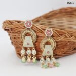 Ishani Gold Mina Earrings - Image 2