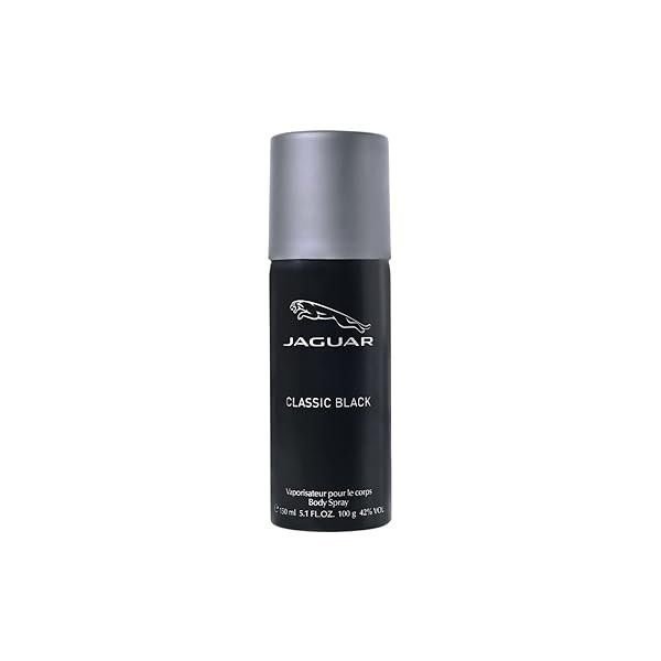 Jaguar-Classic-Black-Deodorant-Body-Spray-150ml-01.jpg Jaguar Classic Black Deodorant Body Spray (150ml) - Image 1