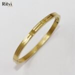 Matte and Glossy Cut Lined Bracelet For Kids