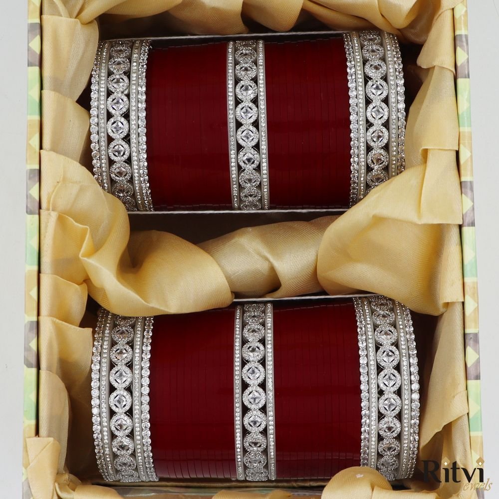 Neena-Silver-AD-Punjabi-Bridal-Chura-3.jpg Neena Silver AD Punjabi Bridal Chura 341 - Image 1