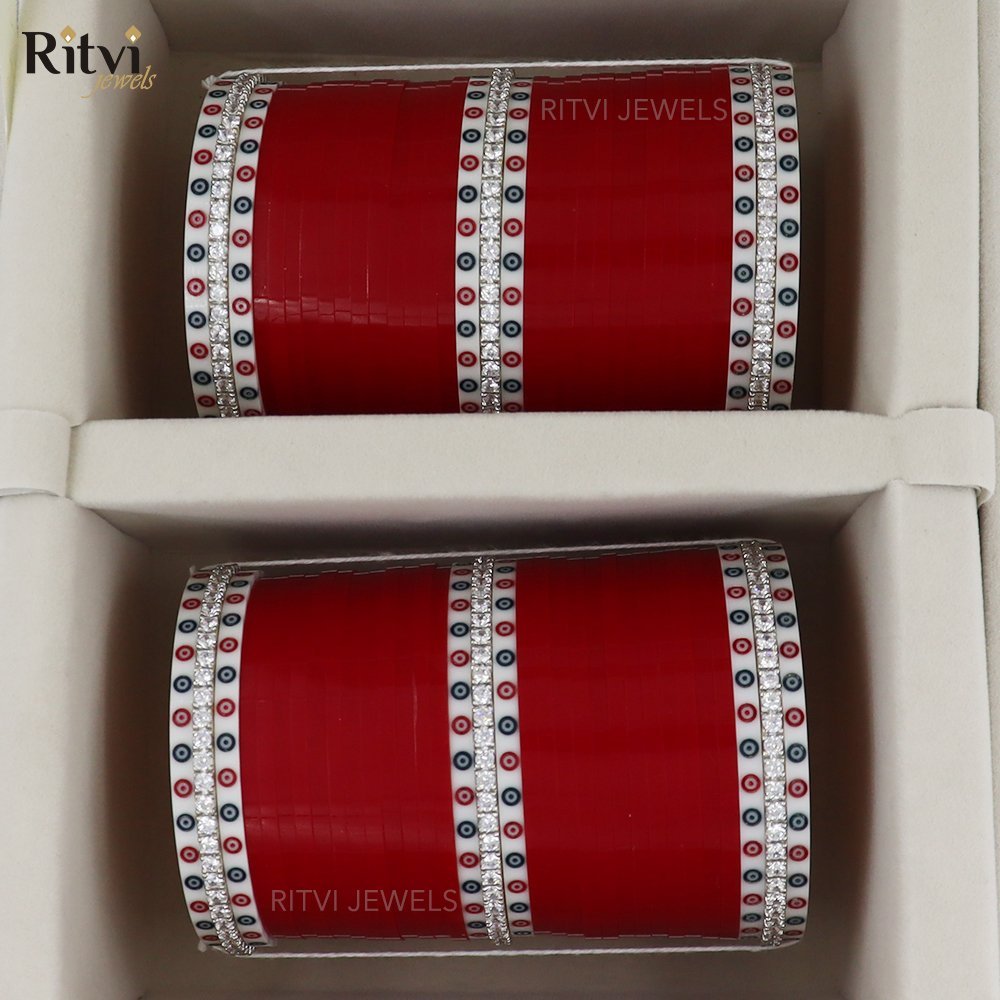 Raha-red-chura-1.jpg Raha Pearl Chura - Image 1