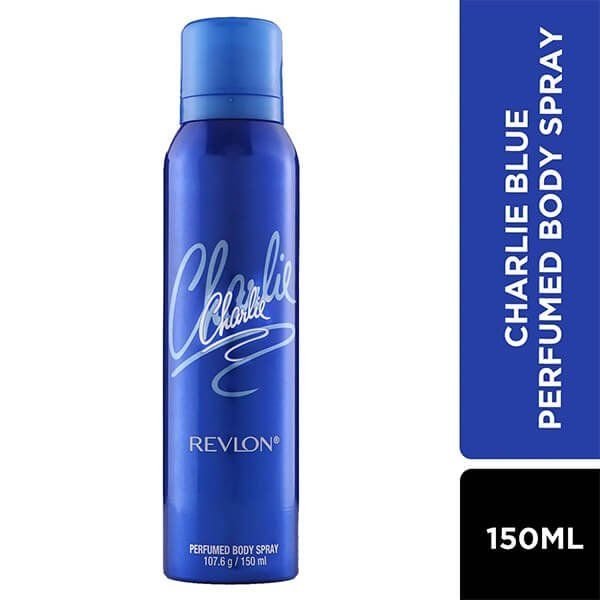 Revlon-Charlie-Blue-Perfumed-Body-Spray.jpg Revlon Charlie Blue Perfumed Body Spray (150ml) - Image 1