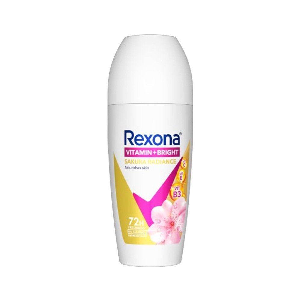 Rexona-001.jpg Rexona Vitamin+Bright Sakura Radiance Roll On (45ml) - Image 1
