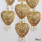 Ritvi Heart Gold Plated Bridal Kalira - Image 2