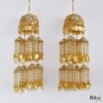 Ritvi Mirror Gold Plated Bridal Kalira