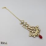 Ritvi Radha Kundan Maang Tikka (Ruby)