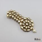 Ritvi Sanam Gold Finished Pearl Kundan Kalgi - Image 2