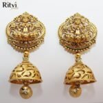Ritvi Sanskriti Gold Temple Jhumka