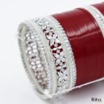 Ritvi Sarswati AD Silver Bridal Chura 2502 - Image 2