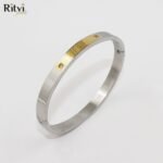 Ritvi Somani Band Bracelet For Women Silver