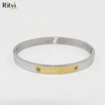 Ritvi Somani Band Bracelet For Women Silver - Image 3