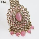 Vaibhav light pink kalgi for groom - Image 2