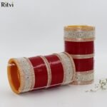 Bhavika Maroon Bridal Chura - Image 3