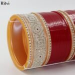 Bhavika Maroon Bridal Chura - Image 2