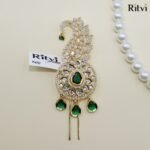 Ritvi Garvit Gold Finished AD Kalgi