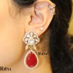 Ruhani Ruby Drop Earrings - Image 3