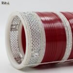 Ekantha Maroon Bridal Chura - Image 2