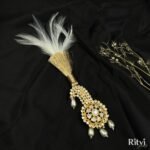 Fariyad Gold Finished Pearl AD Kalgi
