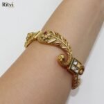 Golden Bespoke Rajwada Bangles - Image 3
