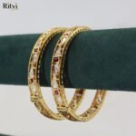 Kaveri Kundan Bangles - Image 2
