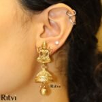 Ritvi Esha Gold Temple Jhumka - Image 3